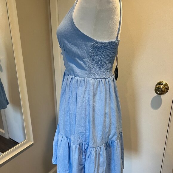NWT Zaful periwinkle blue mini sundress in Size Small - Picture 2 of 4